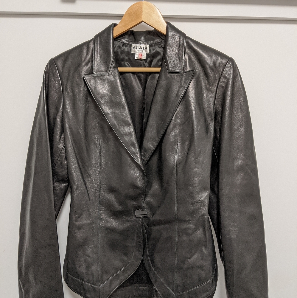 Alaia Corset Leather Jacket (1991)